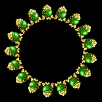 green pot of gold $ round preview
