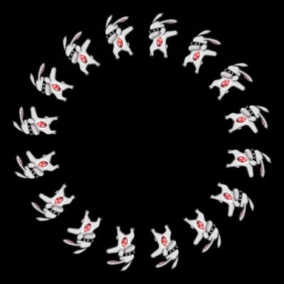 easter bunny with egg tummy round preview