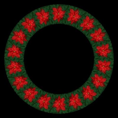 poinsettia red round preview