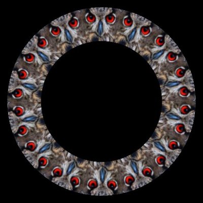 owl eyes red round preview