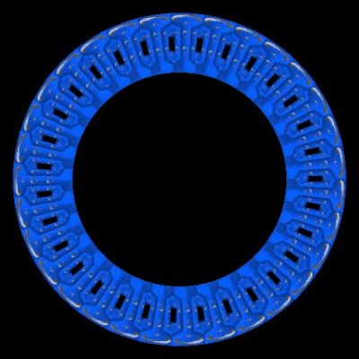 blue pattern a round preview