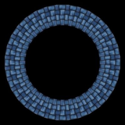 denim patches weave round preview