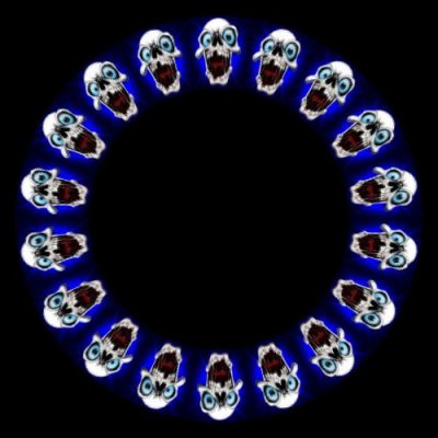blue skull $ round preview