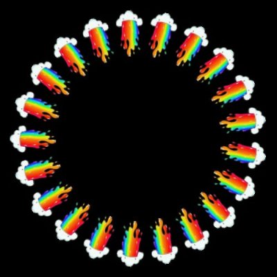 cloud puke $  (flip vertical) round preview