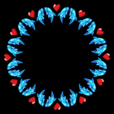 pixel dolphins 2.of 2 round preview