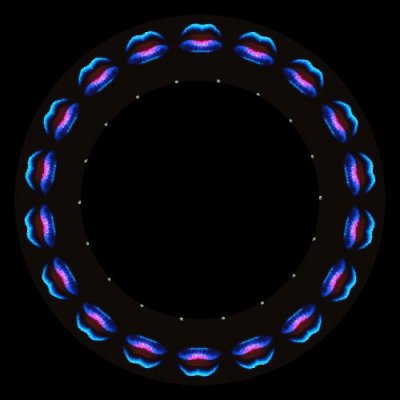 Lips blue neon Namjira 2023 round preview