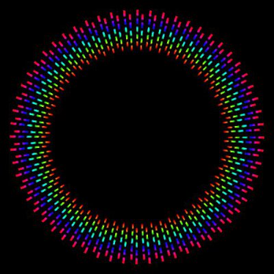 rainbow strip strobe round preview