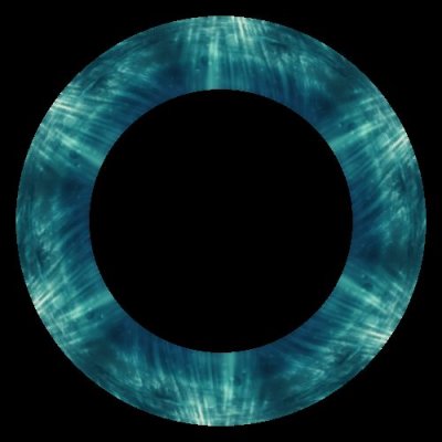 Realistic underwater photo with bright light rays round preview