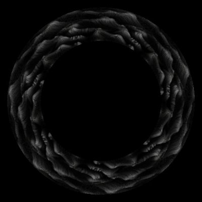 Water wave on a black background realistic detailed round preview