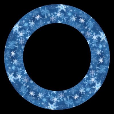 Beautiful snowflakes photorealistic seamless pattern round preview