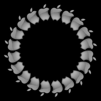 Apple logo round preview