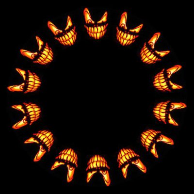 spooky face round preview