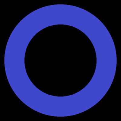 SOLID BLUE round preview