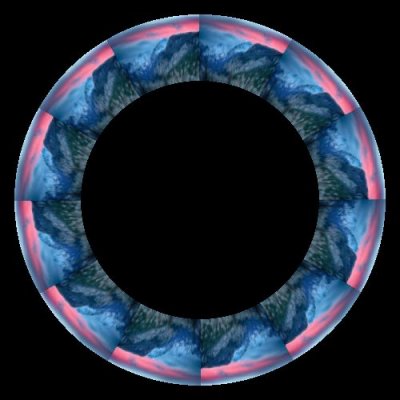 Mountain sunset 4 round preview