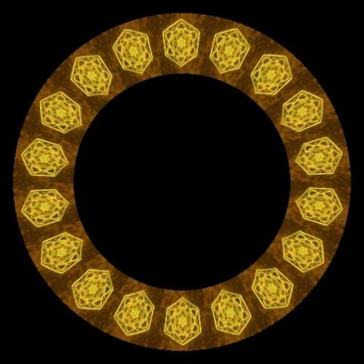 brown and gold mandala round preview