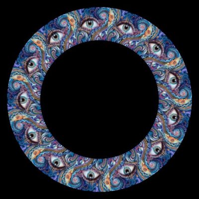 eye pattern seamless round preview