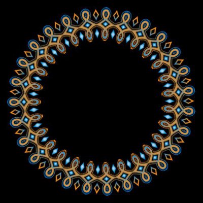 Golden & Blue Loops round preview