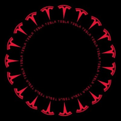 Tesla logo copy round preview