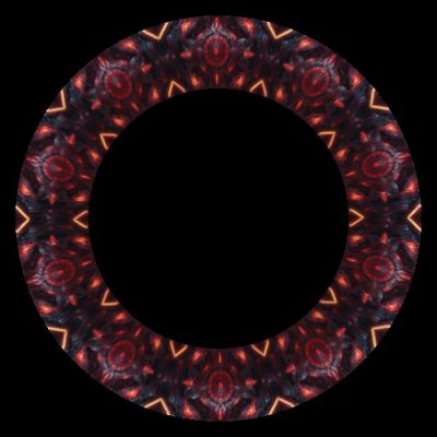 Red Industrial Fractal round preview