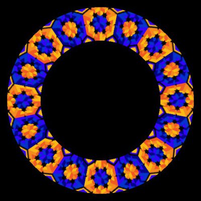 Impossible Cube Blue & Orange round preview