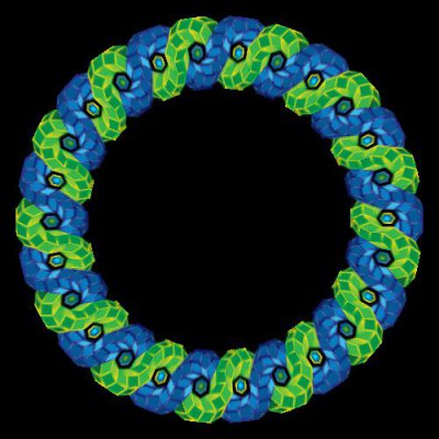 Interlacing Wave Of 3D Cubes round preview