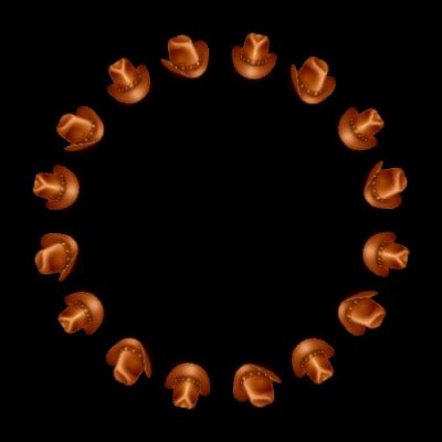 Country hat round preview