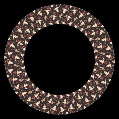 Country pattern round preview