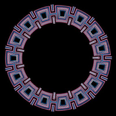 Pink & Blue Linked Boxes round preview