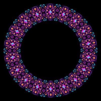 neon pattern round preview