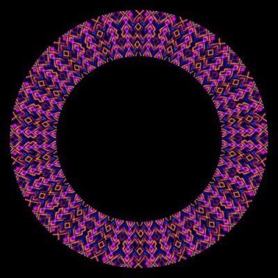 orange pink neon round preview