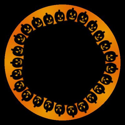 Pumpkin orange horizon round preview