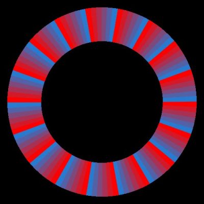 Red blue round preview