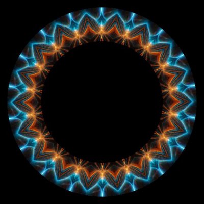 blue  orange lights round preview