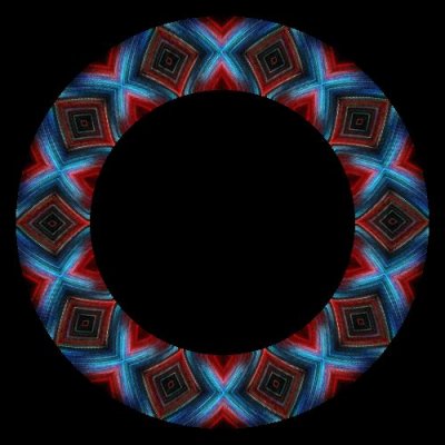 geometric red blue2 round preview