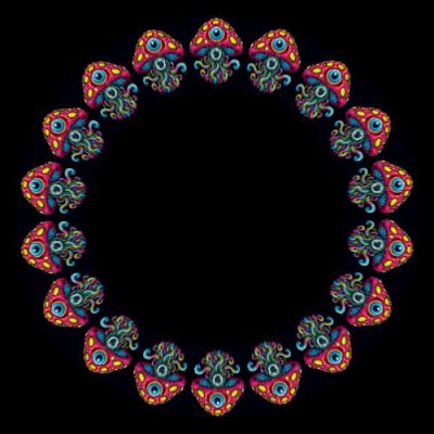 Trippy Mushroom round preview