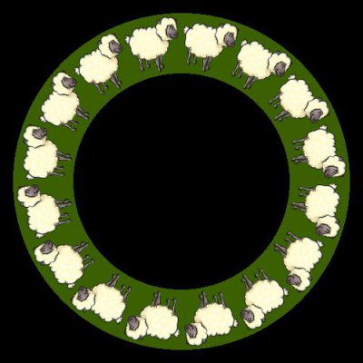 fluffy sheep round preview