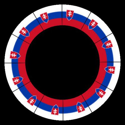 Slovakian flag round preview
