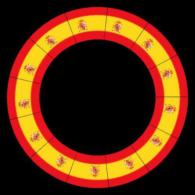 Spanish flag round preview
