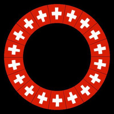 Swiss flag round preview