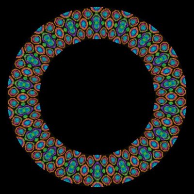 Pixel Pattern round preview