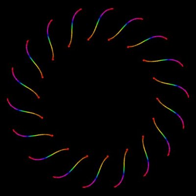 [starfury] LINE RAINBOW ease out, ease in 1 round preview