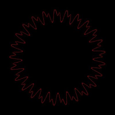 Hoop bottom segment pushed to top Red round preview