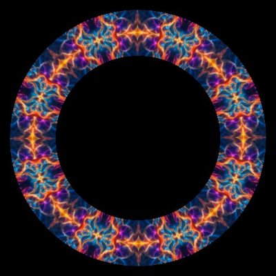 trippy space round preview