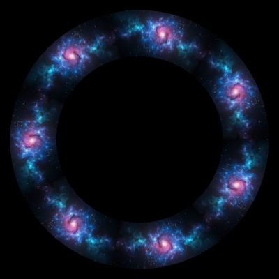 space nebula galaxy round preview
