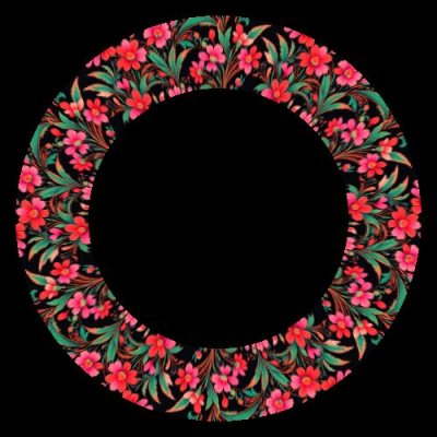 floral wallpaper round preview