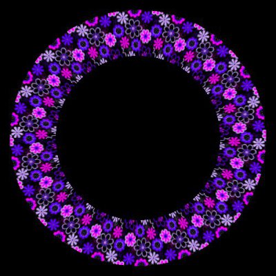 Flowers pattern I. round preview