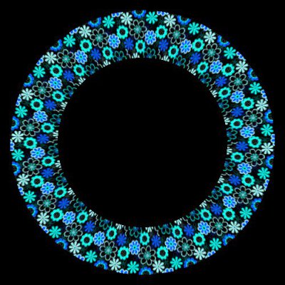 Flowers pattern II. round preview