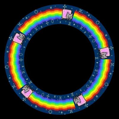 Nyan Cat with Background round preview