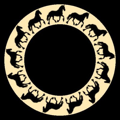 cheval ombre chinoise round preview