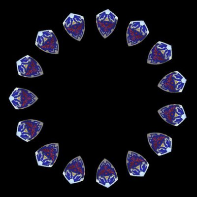 Hyrule shield LoZ round preview